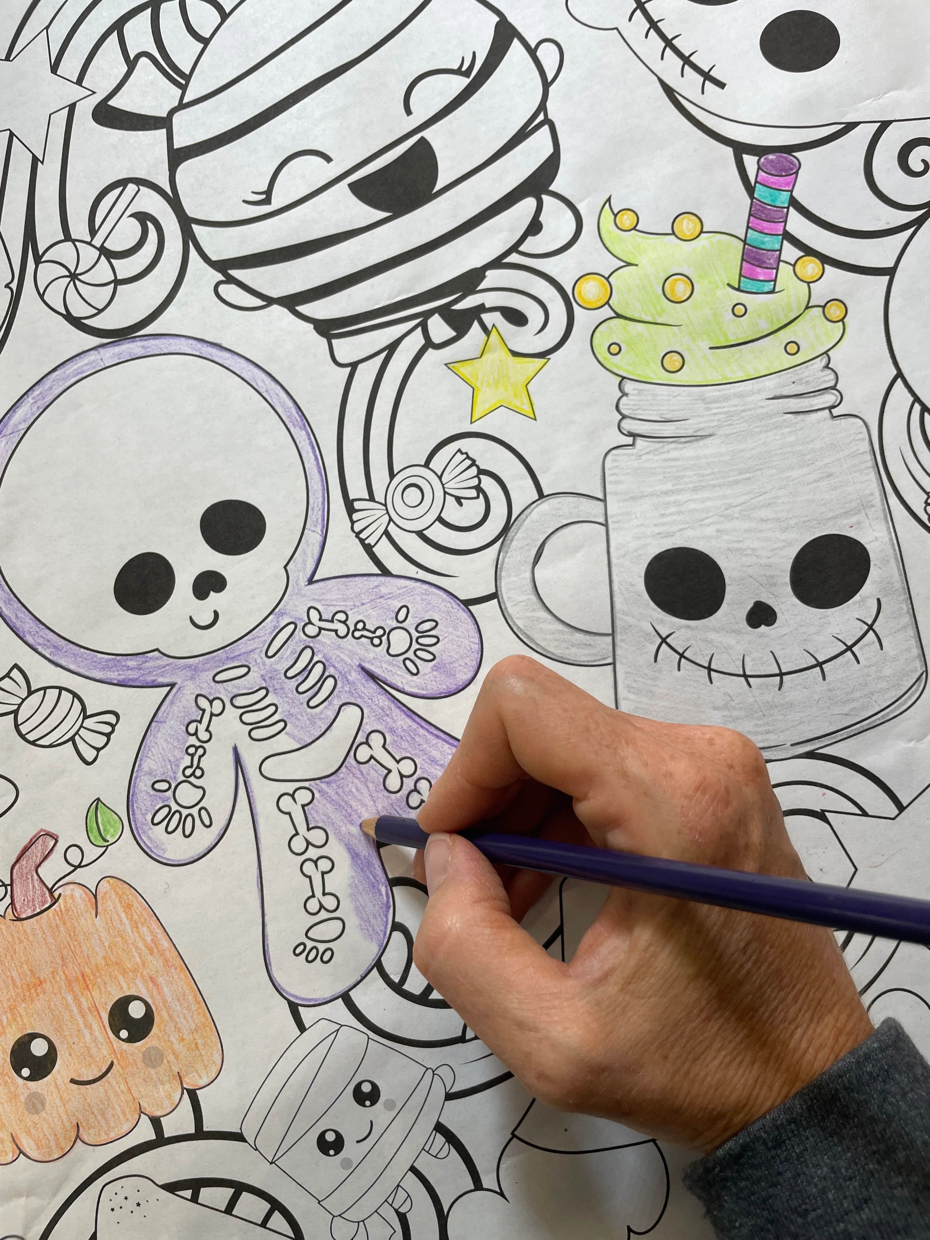 Halloween Boo Babies Everyday Event Poster and Banner | Large Coloring & Activity Poster for Celebrations, Kids, and Halloween Parties - Image 3