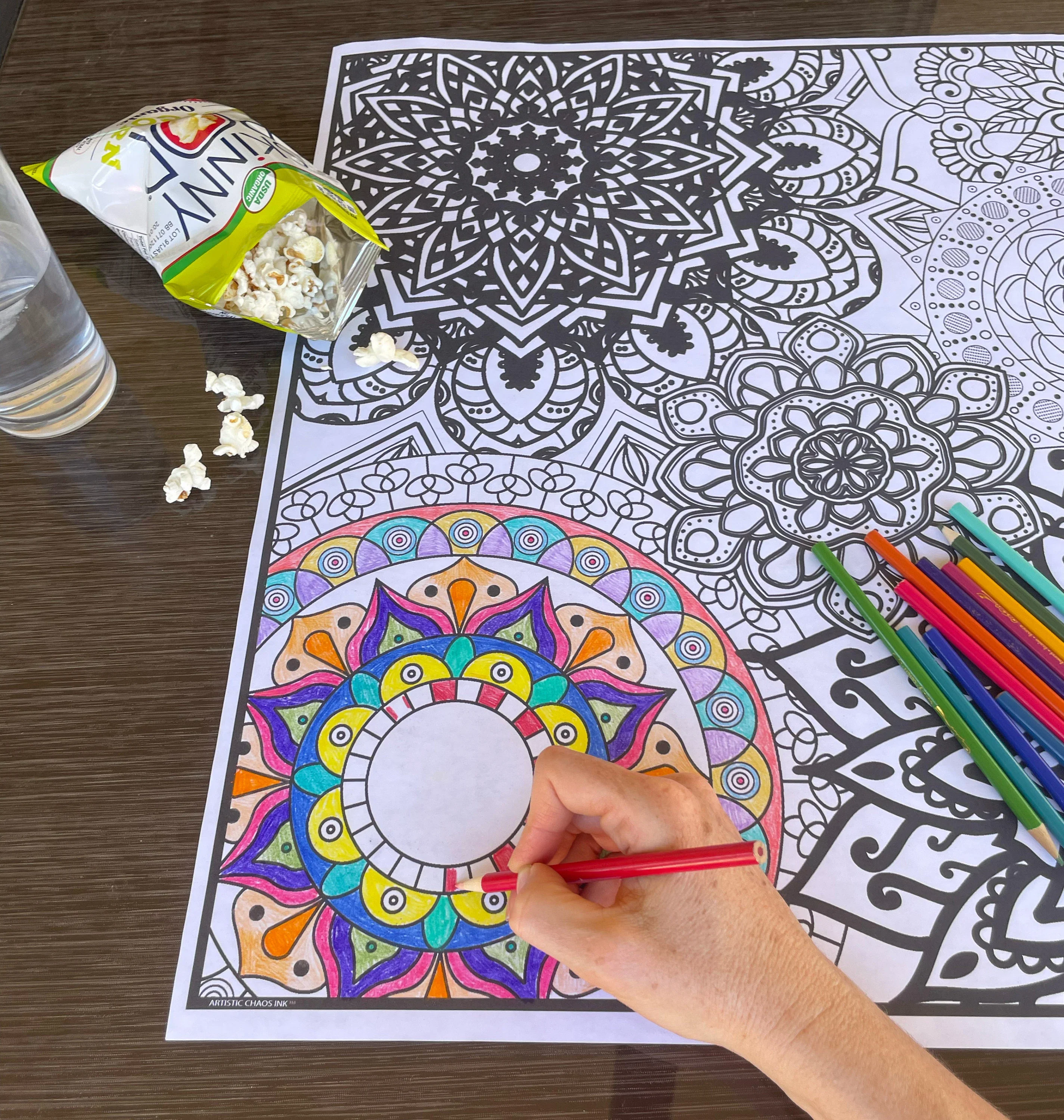 Mandala Everyday Event Banner | Large Coloring & Activity Poster for Celebrations, Classrooms & Groups - Image 7